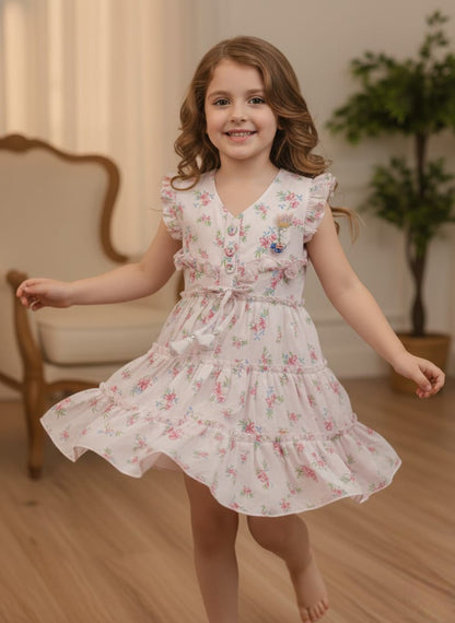Sweetheart Floral Tea Dress