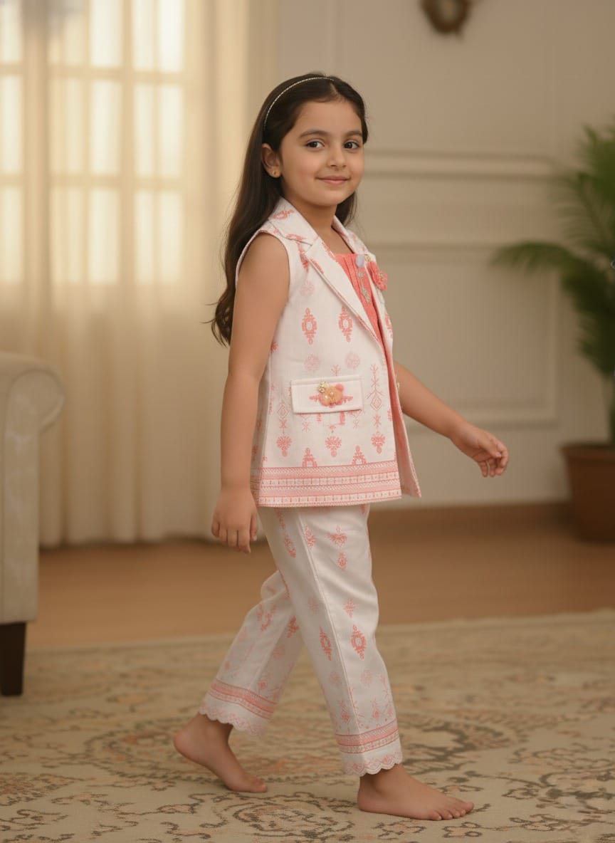 Kids Layered Organza Party Frock