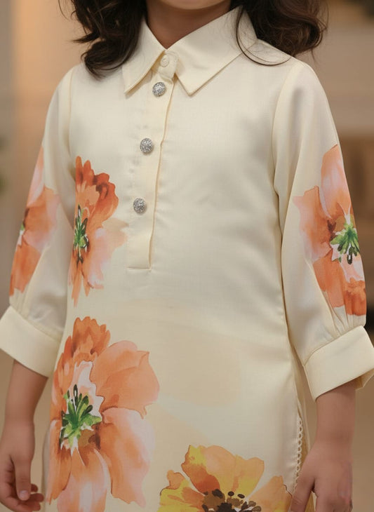 Toddler Sleeveless Flower Tie Frock