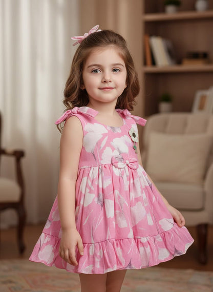 Dark Floral Ruffle Top Shorts Set