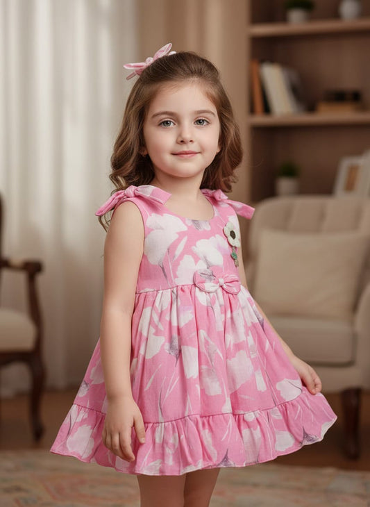 Dark Floral Ruffle Top Shorts Set