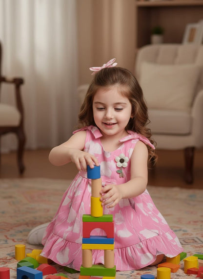 Dark Floral Ruffle Top Shorts Set